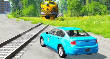 Flatbed Trailer Truck Potholes Transport Car Rescue – Cars vs Deep Water – BeamNG.drive Fragman izle