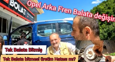Yeni Opel Combo Arka Fren Balata Değişimi / Nasıl Yapılır / Tek Balata Neden Bitti? Üretim Hatasımı?