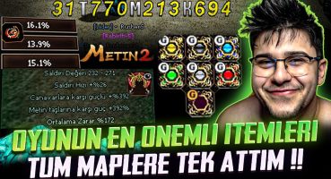 OYUNUN EN ÖNEMLİ İTEMLERİNİ YAPTIM TÜM MAPLERE TEK ATTIM !! #metin2 #metin2pvp #farm2meta Fragman İzle