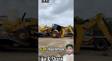 Cat backhoe wheel loader loading process on trailer truck #shortvideo #shorts #youtubeshorts #short Fragman izle