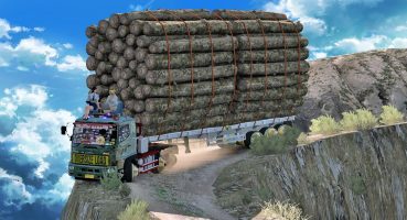 Overloaded Trailer – the most dangerous road | Euro Truck Simulator 2 Fragman izle