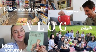 Vlog | Viyana’da Market Gezelim – Market Alışverişi, Okumasam da Olurdu Diyorsun? YouTube Pikniği🍰🥗👒
