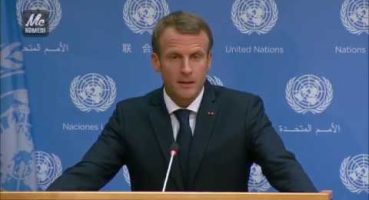 Fransa cumhurbaşkanı Macron protestolar hakkında açıklama yapıyor