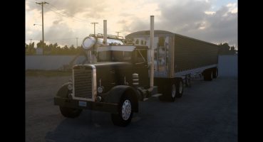 American Truck Sim  [PeterBilt 350] , [Grain Trailer   , Corn  ] Fragman izle