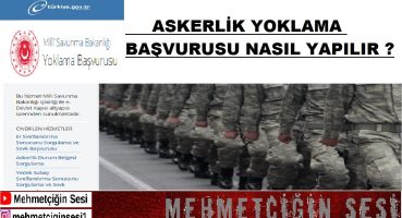 Askerlik Yoklaması Nasıl Yapılır ? | Asal Yoklama Başvurusu