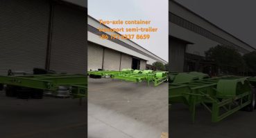 2-axle container transport semi-trailer #automobile #trailer #trucking #construction #truckdriver Fragman izle