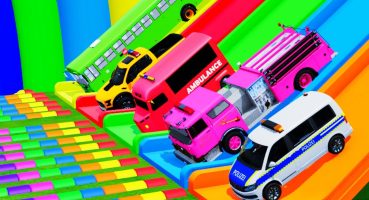 Flatbed Trailer Cars Transportation with Slide Color – Cars vs Deep Water – BeamNG.Drive #870 Fragman izle