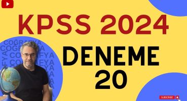 2024 KPSS COĞRAFYA | DENEME- 20 Genel Tekrar | Ferhat VAROL Bakım
