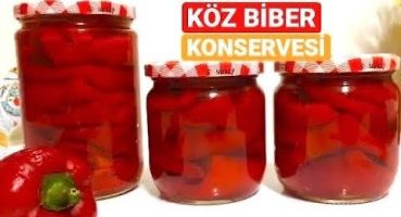 Közlenmiş Biber Konservesi NasılYapılır?SİRKESİZ💯#kırmızı #biber #konservesi🌶 tarifi✔️#kışhazırlık