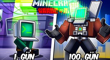 Hardcore Minecraft’ta COMPUTERMAN Olarak 100 Gün Geçirmemin Hikayesi…