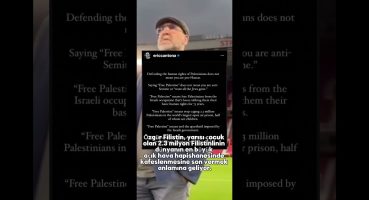 Eric Cantona Filistin israil Savaşı hakkında açıklama yaptı yanındayız filistin #futbol #filistin ￼￼