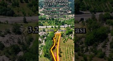 Bilecik Gölpazarı Türkmen Köyünde 3.233 m² Bahçe Niteliğinde Arazi Yatırım Fırsatı (çek-066) #shorts Satılık Arsa