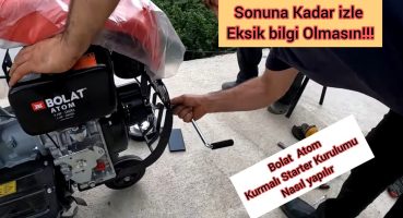 Bolat 7 Hp Dizel Kurmalı Starter Montajı Nasıl Yapılır