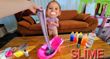 Eva Slime Yapıyor 👀 Slime Nasıl Yapılır? Eğlenceli Çocuk Videoları 🎉