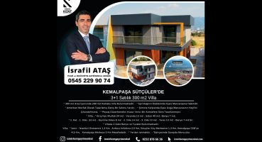 İzmir Kemalpaşa Sütçüler Satılık Villa 300 m2 Satılık Arsa