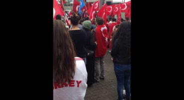 Türkiye ye destek protestosu Rotterdam (Hollanda)