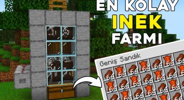 YAPIMI KOLAY İNEK FARMI !! Minecraft:İnek Farmı Nasıl Yapılır l Minecraft Sistemler
