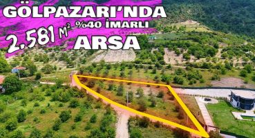 Bilecik Gölpazarı Çımışkı Köyünde 2.581 m², %40 İmarlı Villalar Bölgesinde Satılık Arsa (çek-072) Satılık Arsa