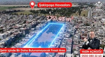 Adana Seyhan Gülbahçesi Şakirpaşa Havaalanı Yanı 7.751,43m² Satılık Arsa 3 Kat İmar Yatırım Fırsatı! Satılık Arsa
