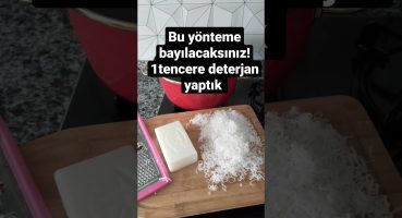 evimin heryerini bununla temizledim!1kalıp sabundan 4litre deterjan nasıl yapılır! #shorts #keşfet