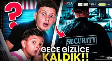 ABİMİN MARKETİNDE GECE GİZLİCE KALDIK!! (sinir krizi geçirdi)