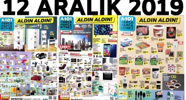 A101 12 ARALIK 2019 KATALOĞU | A101 AKTÜEL | A101 İNDİRİMLERİ | (A101 Aktüel Ürünler)