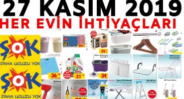 ŞOK MARKET 27 KASIM 2019 KATALOĞU | Şok Market Ev İhtiyaçları | ( Şok Aktüel )