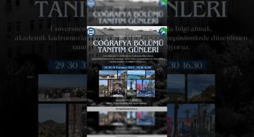 MARMARA COĞRAFYA BÖLÜMÜ TANITIM GÜNLERİ Fragman İzle