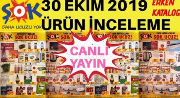 CANLI YAYIN| ŞOK MARKET 30 EKİM KATALOĞU ÜRÜN İNCELEME