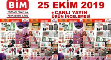 CANLI YAYIN 🔴BİM 25 EKİM KATALOĞU ÜRÜN İNCELEMESİ VİDEOSU