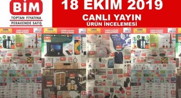 🔴CANLI YAYIN 🎥BİM 18 EKİM KATALOĞU ÜRÜN İNCELEMESİ