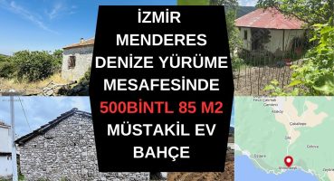 500BİNTL İZMİR  MENDERES DENİZE YÜRÜME MESAFESİNDE 85 M2 MÜSTAKİL EV BAHÇE Satılık Arsa