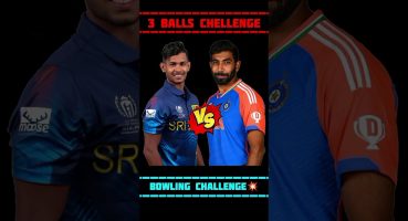 Jusprit Bumrah vs Matheesha Pathirana 3 Ball Challenge 🔥 Real Cricket 24 #shorts Fragman izle