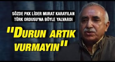 Sözde PKK lideri Murat Karayılan Türk Ordusu’na yalvardı: ”Durun artık vurmayın”