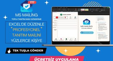 MS Mailing – Ücretsiz Toplu Mail Gönderme Uygulaması – #excel ile Toplu Tanıtım Maili Gönderme