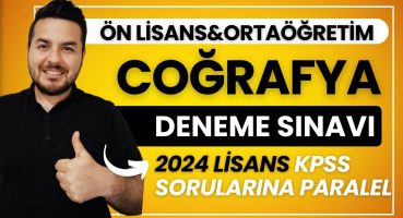 Ön Lisans & Ortaöğretim I COĞRAFYA DENEME ÇÖZÜMÜ #kpss2024 #kpss Bakım