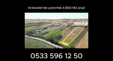 kırklarelin’de yatırımlık 4.800 M2 arazi#tarla #satılık Satılık Arsa