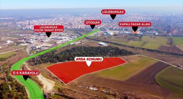 Trakya’nın Merkezi Lüleburgaz’da Satılık Arsa 33.723 m2 Satılık Arsa