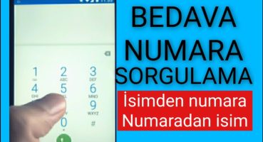 BEDAVA NUMARA SORGULAMA! (Turkcell, Türk Telekom, Vodafone Ücretsiz Numara Sorgulama)