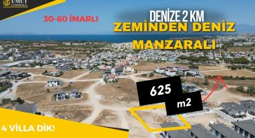 Didimde 30 60 İmarlı 4 Villalık Satılık 625 m2 Arsa Fırsatı! Denize 2 km, Altınkuma 4.5 km Mesafede Satılık Arsa