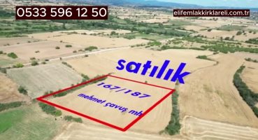 #Kırklareli’nde yatırımlık 5.533 m2 tarla #satılık Satılık Arsa