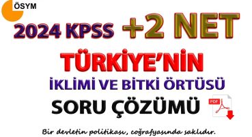 Türkiye’nin İklimi ve Bitki Örtüsü #kpss2024 Bakım