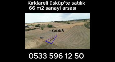 Kırklareli üsküp’te satılık 66 m2 sanayi arsası#SATILIK#ARSA Satılık Arsa