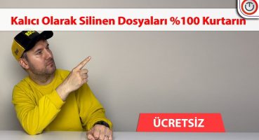 🔔Kalıcı Olarak Silinen Dosyaları Kurtarmak İçin TAMAMEN ÜCRETSİZ Veri Kurtarma Yazılımı