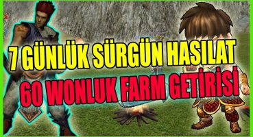 7 GÜNLÜK SÜRGÜN FARM HASILATI  | YAĞMA PETİ FARMI | +60 WON | Metin2 Marmara #metin2 Bakım