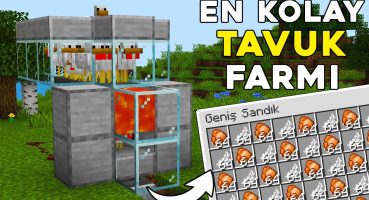 YAPIMI KOLAY TAVUK FARMI !! Minecraft: Tavuk Farmı Nasıl Yapılır l Minecraft Sistemler