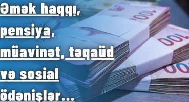 Əmək haqqı, pensiya, müavinət, təqaüd və sosial ödənişlər… Fragman İzle