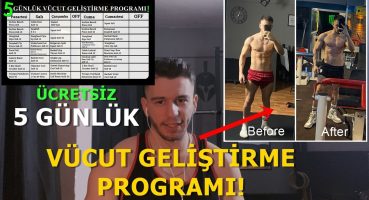 Vücut Geliştirme Programı Ücretsiz | 5 Günlük Antrenman Programı | Hemen Başla!