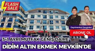 DİDİM EFELER’DE SATILIK GENİŞ 3+1 AYRI MUTFAK DAİRE 3.700.000 TL #didimdesatılık #didim #didimakbük Satılık Arsa