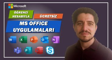 MS Office Uygulamalarını Öğrenci Hesabıyla Bilgisayara Ücretsiz Kurma | MS Excel, Word, PowerPoint